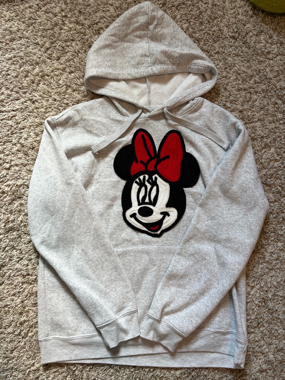 Women’s Large Minnie Mouse patch hoodie